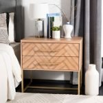 Teak Brown Nightstand