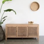 Teak Wood Low Buffet Cabinet