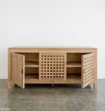 Teak Wood Low Buffet Cabinet - Image 4