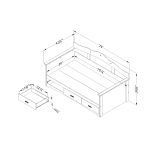Teak Twin Daybed with Storage - Image 4