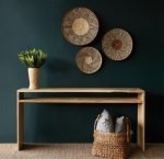 TEAK CONSOLE WITH SHELF