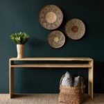 TEAK CONSOLE WITH SHELF