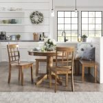 Pedestal Base Teak Dining Set/Breakfast Nook