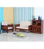 Teak Wood One Seater Sofa - Image 10