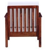 Teak Wood One Seater Sofa - Image 8