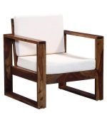 Teak Wood One Seater Sofa - Image 5