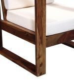 Teak Wood One Seater Sofa - Image 8
