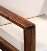 Teak Wood One Seater Sofa - Image 9