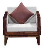 Teak Wood One Seater Sofa - Image 9