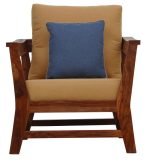 One Seater Sofa with Cushions - Image 2