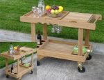 Teak Serving Cart - Image 3