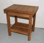 Checkerboard Shower Bench
