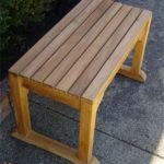 Single Seat Teak Bench