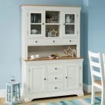 TeakLab Cream Painted Large Glazed Crockery Unit