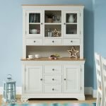 TeakLab Cream Painted Large Glazed Crockery Unit - Image 2