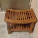 Curved Shower Bench