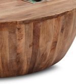 Drum Coffee Table in Natural Finish - Image 2