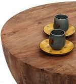 Drum Coffee Table in Natural Finish - Image 3
