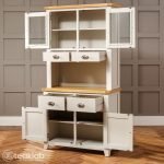 TeakLab Grey Painted Glazed Crockery Unit - Image 5