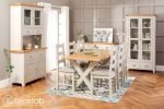 TeakLab Grey Painted Glazed Crockery Unit - Image 9