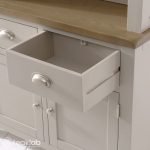 Teak Grey Painted Medium Crockery Unit - Image 7