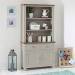 Teak Grey Painted Medium Crockery Unit