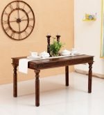 Teak Wood Six Seater Dining Table - Image 2
