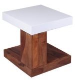 End Table in Light Teak Finish by Teaklab - Image 3