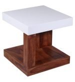 End Table in Light Teak Finish by Teaklab - Image 4