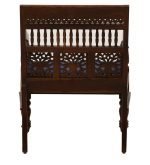 Teak Wood Handcrafted One Seater Sofa - Image 3