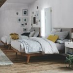 Teak Wood Modern Bed Upholstered Headboard - Image 3