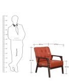 One Seater Sofa with Tufted Back - Image 3