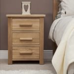 Teak Three-Drawer Bedside Cabinet