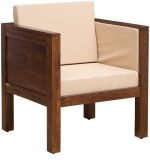 Teak Wood One Seater Sofa - Image 2