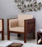 Teak Wood One Seater Sofa - Image 5