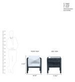 Teak Wood One Seater Sofa - Image 9