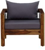 Teak Wood Single Seater Sofa - Image 7