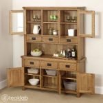 Teak Wood Large Dresser and Crockery Unit - Image 3