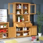 Indian Solid Teak Glazed Crockery Unit - Image 4