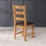 Solid Teak Wood Dining Table + 6 Ladder Back Chairs - Image 3
