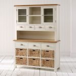 Teak Cream Painted Large Crockery Unit - Image 2
