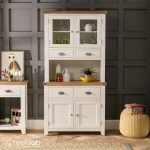 TeakLab Cream Painted Glazed Crockery Unit - Image 2