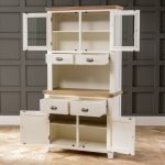 TeakLab Cream Painted Glazed Crockery Unit - Image 7