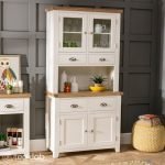 TeakLab Cream Painted Glazed Crockery Unit