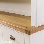 TeakLab Cream Painted Large Glazed Crockery Unit - Image 10