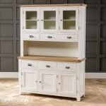TeakLab Cream Painted Large Glazed Crockery Unit - Image 2