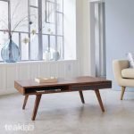 Coffee Table with 2 Drawers and 2 open Shelves