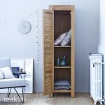 Teak 3-Shelves and a Hanging Rail Wardrobe - Image 2