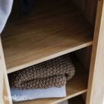 Teak 3-Shelves and a Hanging Rail Wardrobe - Image 5
