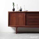Teak Ply Sideboard and Drawer - Image 3